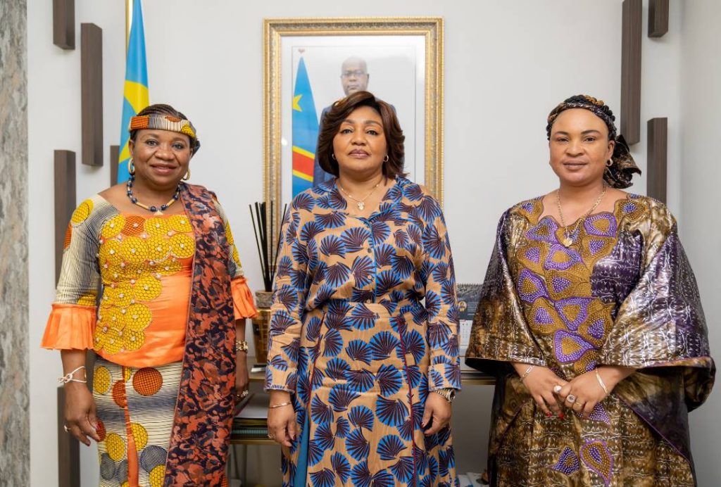 Programmes EMAP et Zaida Catalan, Dénise Nyakeru Tshisekedi en tête-à-tête avec Angèle Dikongué et Nathalie Kambala Luse.