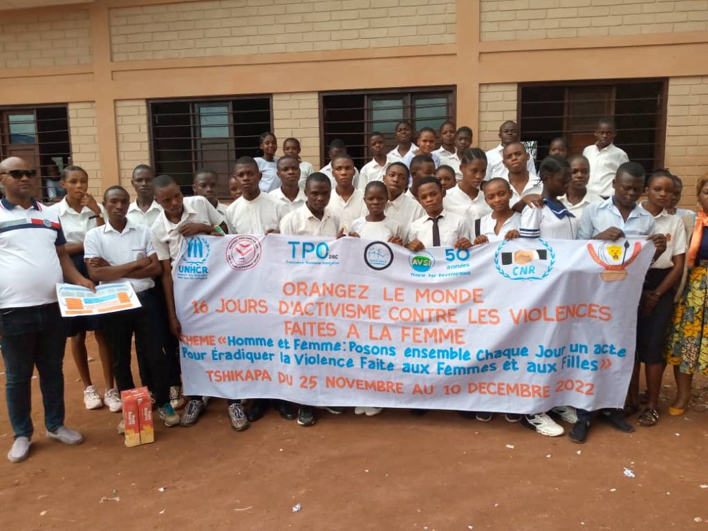 Des sensibilisations en cascade durant les 16 jours d&rsquo;activismes, la coordination du Kasaï dans les écoles pour ce faire.
