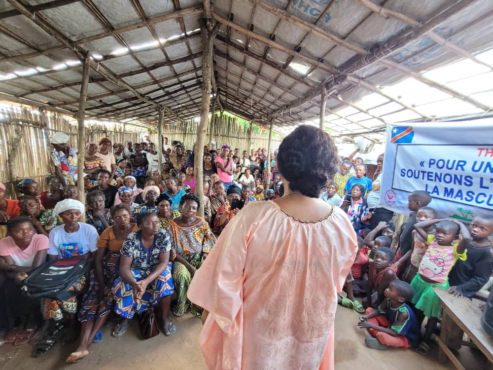 Site de villagisation de Tshilumba : FMMDI-ONG a sensibilisé différentes catégories des femmes sur la promotion de leurs droits.