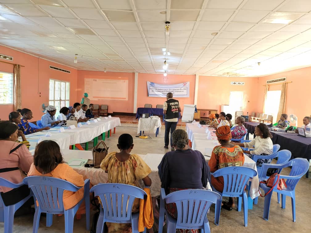 Kasaï Central : Tenue du mercredi 08 au jeudi 09 mai d’un l’atelier de renforcement des capacités des Organisations de la Société civile sur le leadership féminin et organisationnel.