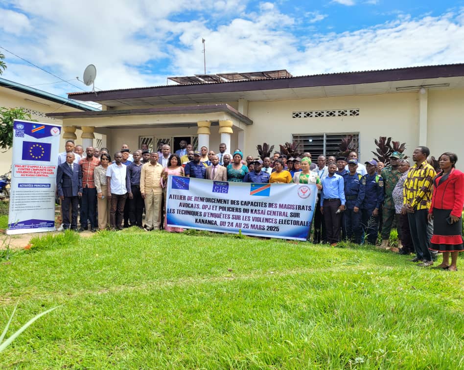 Violences électorales : FMMDI-ONG renforce les capacités des policiers, magistrats et avocats aux techniques spécifiques d’investigation et assistance judiciaire aux victimes à Kananga 