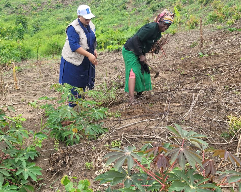 Pérennisation du projet JAD : à Kananga, FMMDI-ONG développe un champ communautaire de 15 hectares pour les cultures vivrières